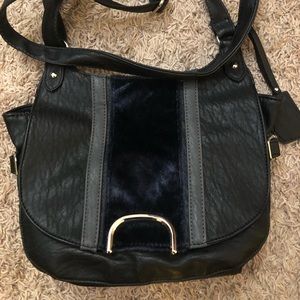 New Jessica Simpson black navy  crossbody purse